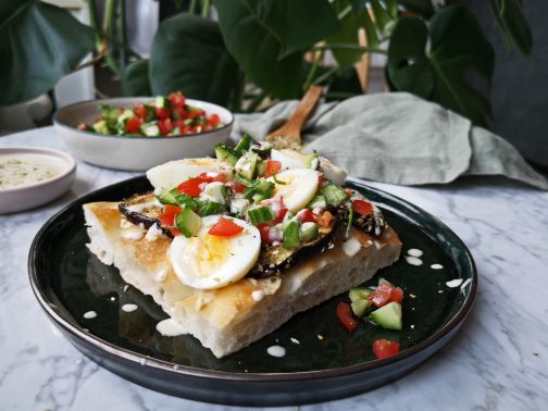 Pita aubergine - sabich Smulpaapje