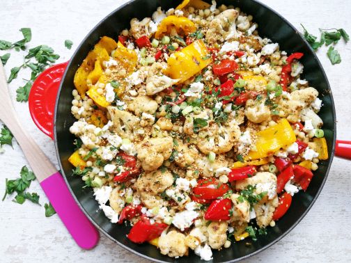 bloemkoolsalade mograbieh Smulpaapje