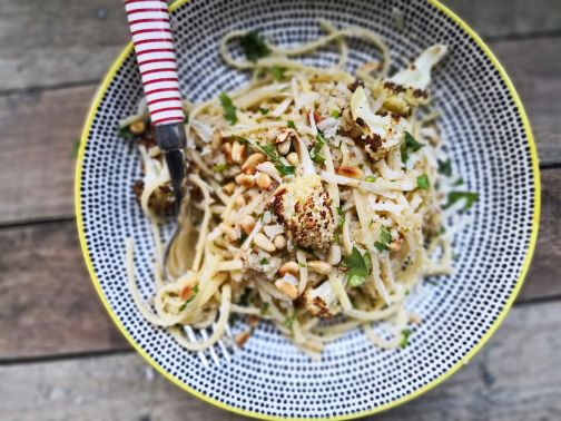 spaghetti bloemkoolsaus Smulpaapje