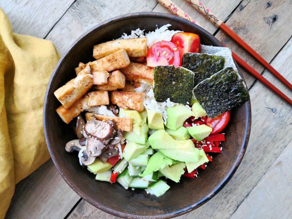 sushi bowl vegan