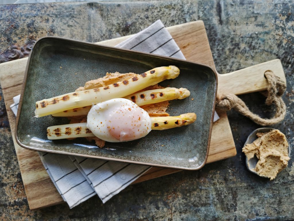 gegrilde asperges David Chang