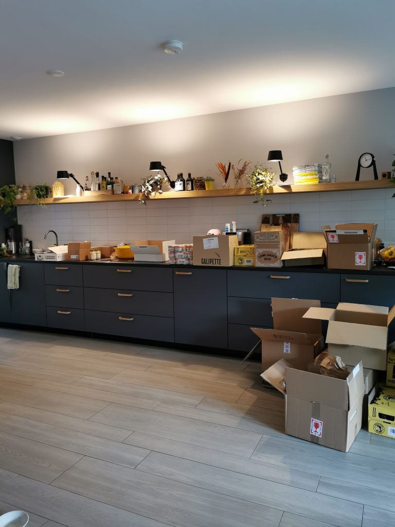 Tasting boxen inpakken