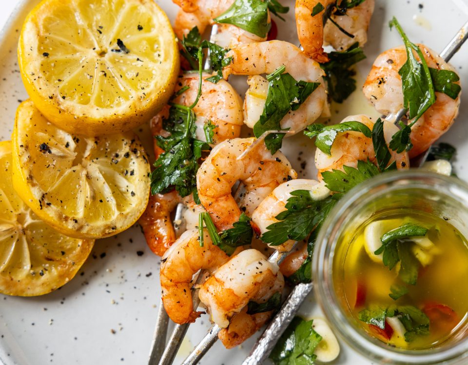 recept knoflookgarnalen bbq